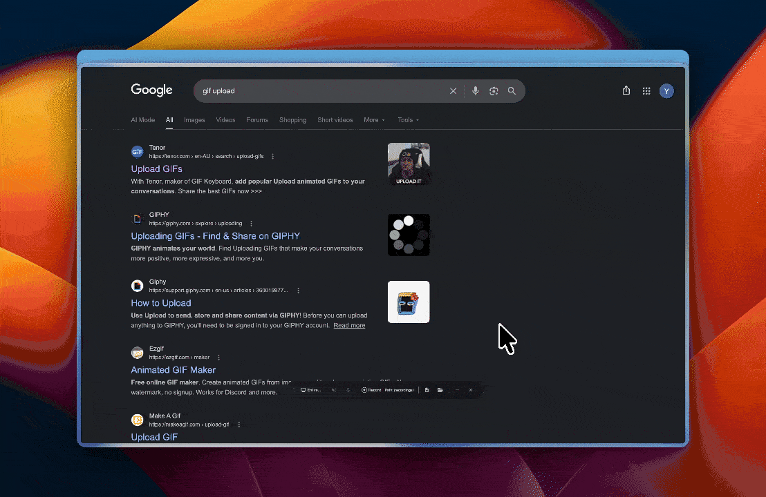 Recordly gif loop demo video